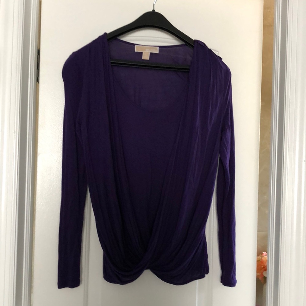 Michael Kors purple tunic top in size S